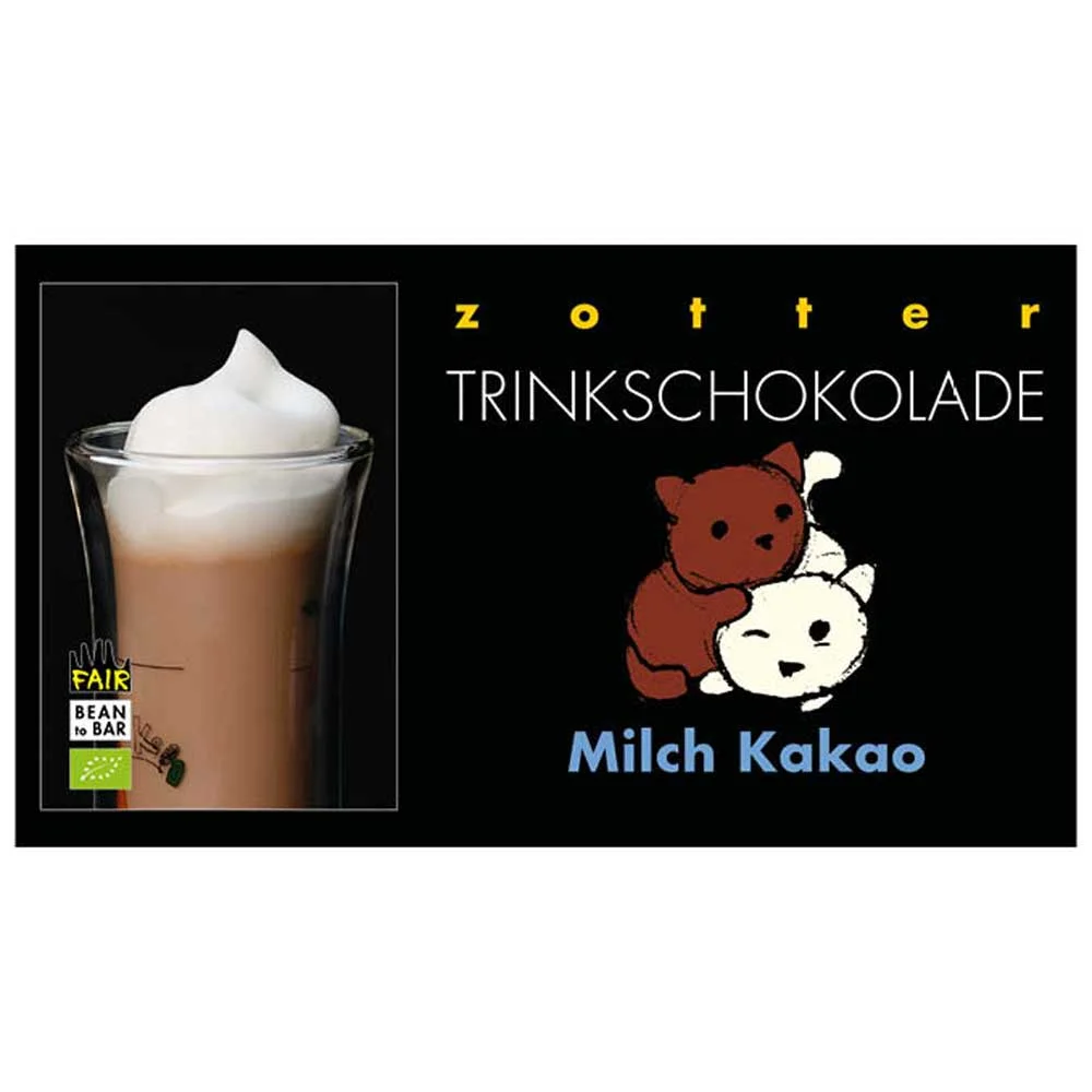 Zotter Mléčná kakaová pitná čokoláda 110g