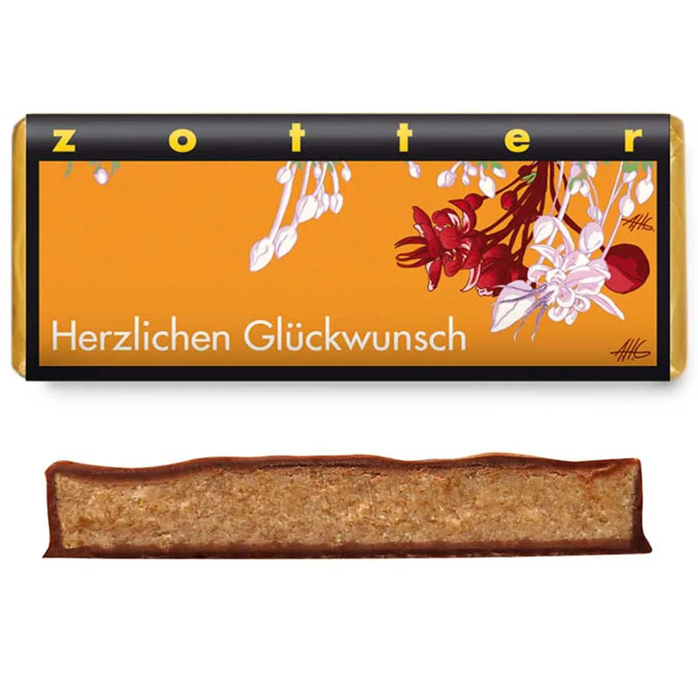 Zotter Schokolade Herzlichen Glückwunsch