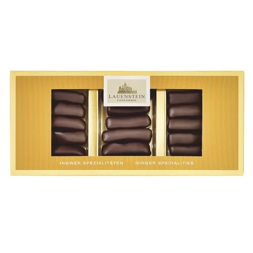 Confiserie Lauenstein Zázvorové tyčinky v hořké čokoládě 100g