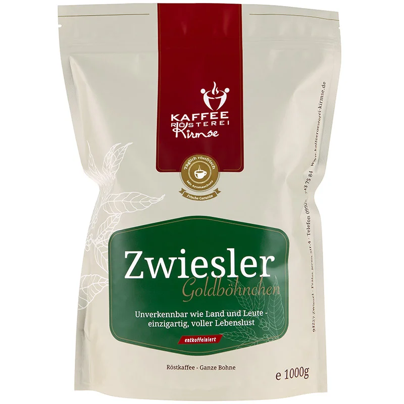 Kaffee Zwiesler Goldböhnchen entkoffeiniert 1000g