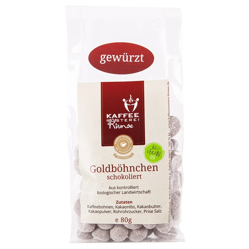schokoliertes Goldböhnchen gewürzt