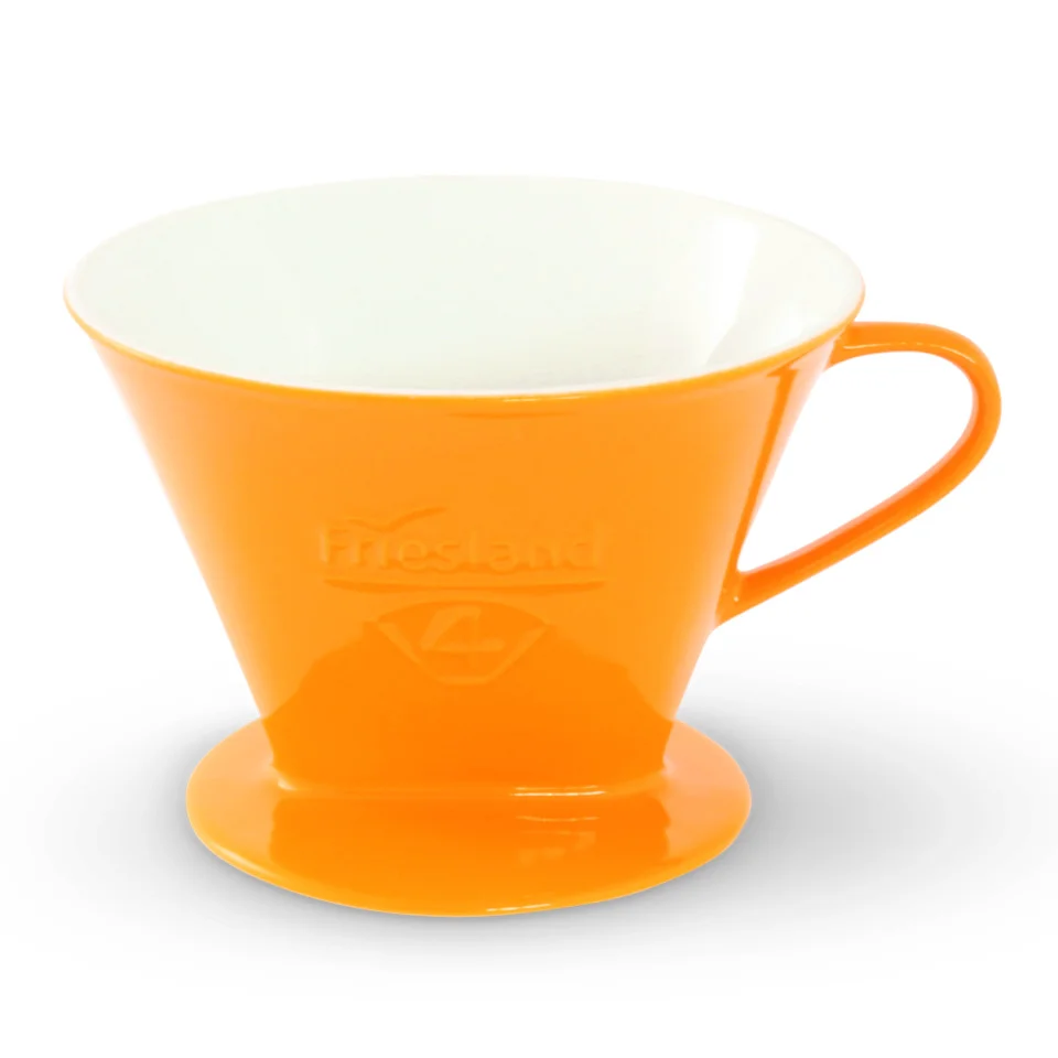 Barevný porcelánový filtr na kávu – 4 šálky
