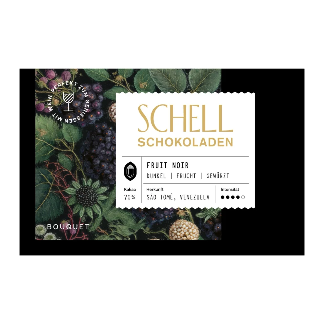 Schell-Fruit Noir – Tmavá čokoláda s ovocem