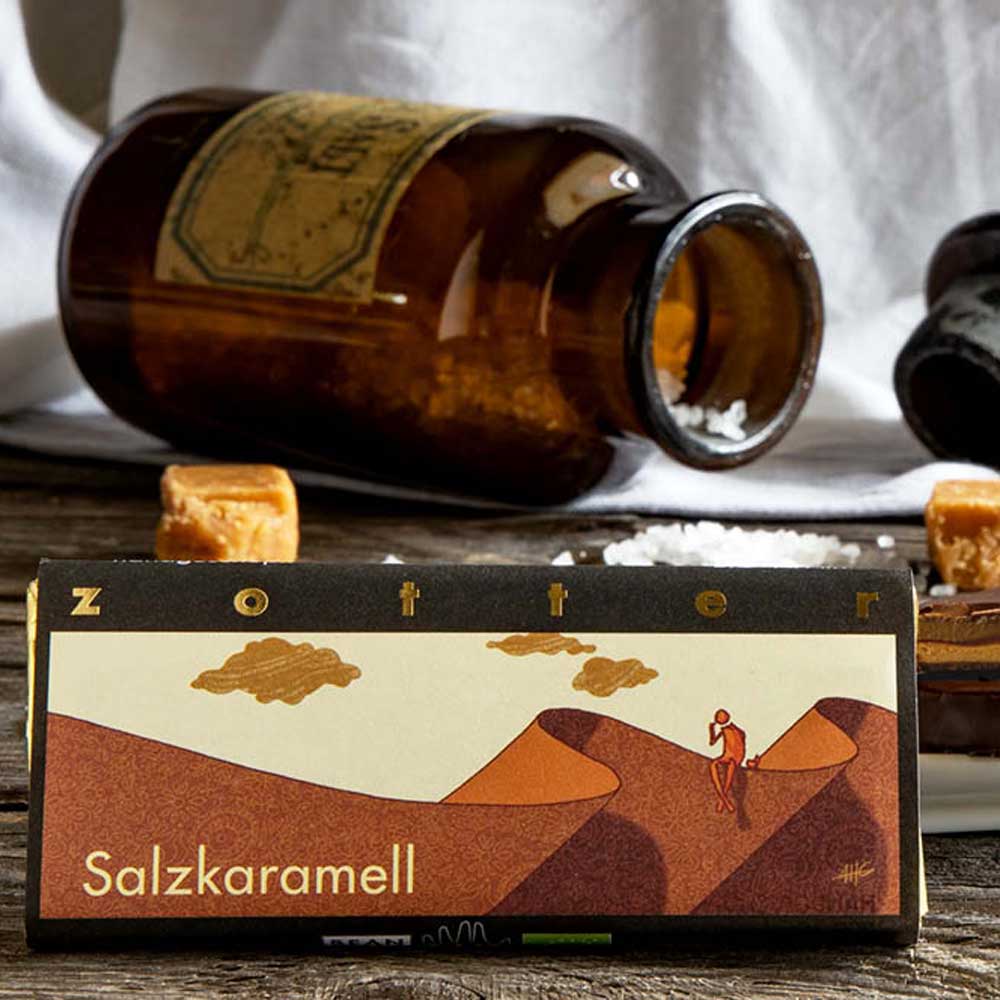 Zotter čokoláda se slaným karamelem