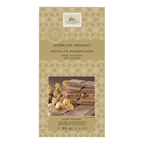 Confiserie Lauenstein Tmavý nugát 38 % kakaa 80g