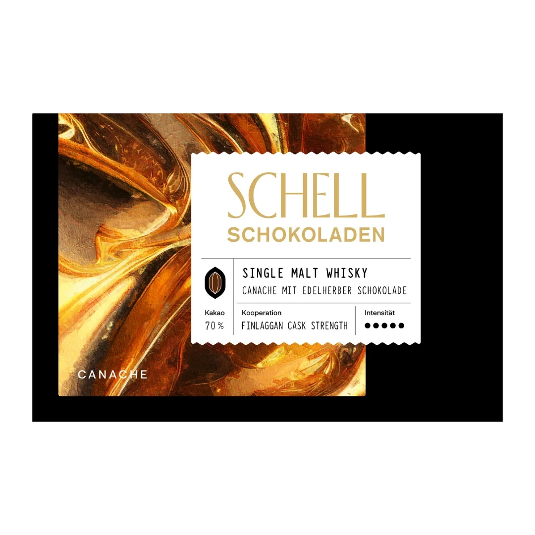 Schell Pralinková čokoláda Whisky Single Malt 70 %, 100 g