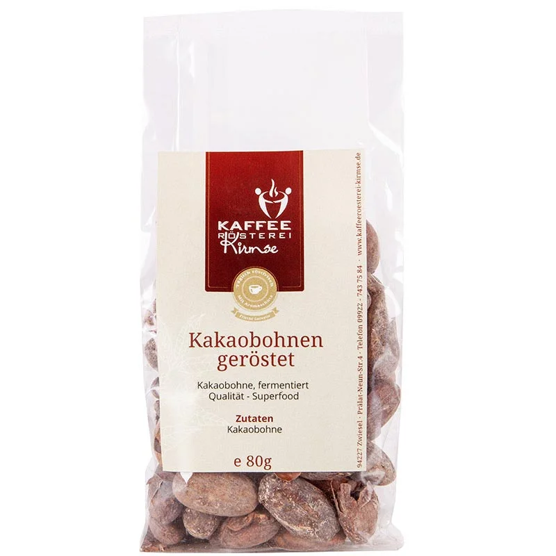 Kakaobohnen geröstet, mit Schale 80g
