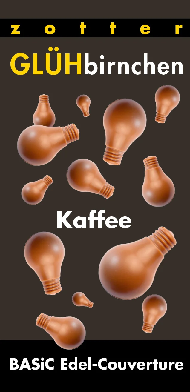 GLÜHbirnchen- Kaffee von Zotter Schokolade