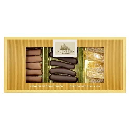Confiserie Lauenstein Zázvorové tyčinky – 3 druhy 100g