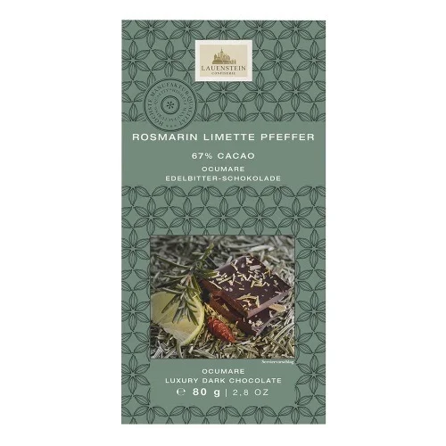 Confiserie Lauenstein Rozmarýn, limetka a pepř 80g