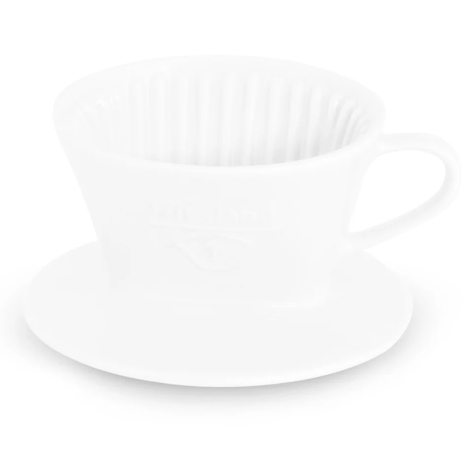 Porcelánový filtr na kávu – bílý