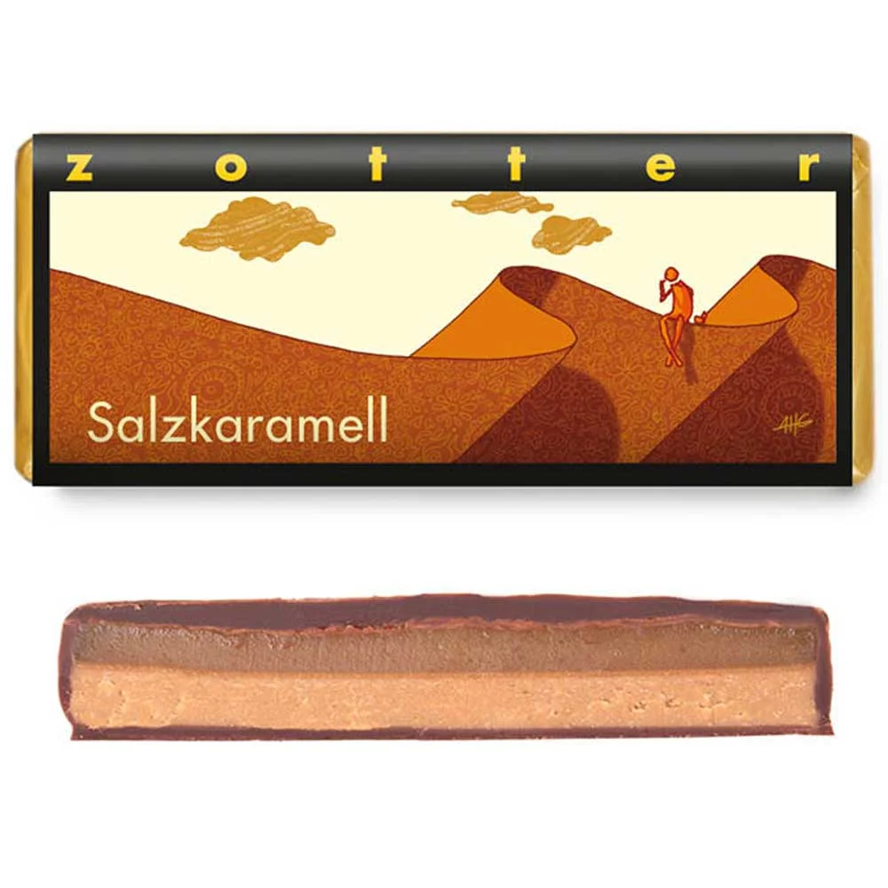 Zotter čokoláda se slaným karamelem