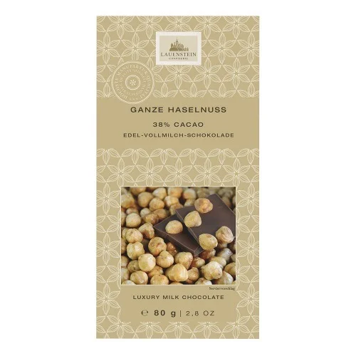 Confiserie Lauenstein Celé lískové ořechy 38 % kakaa 80g