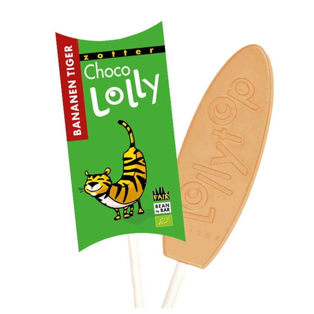 Zotter Schokolade Lollytop - Bananentiger