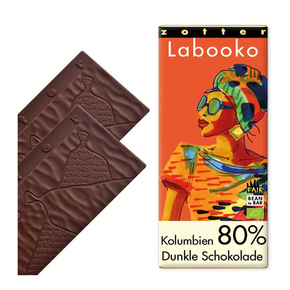 Zotter Labooko Kolumbien 80% Dunkle Schokolade