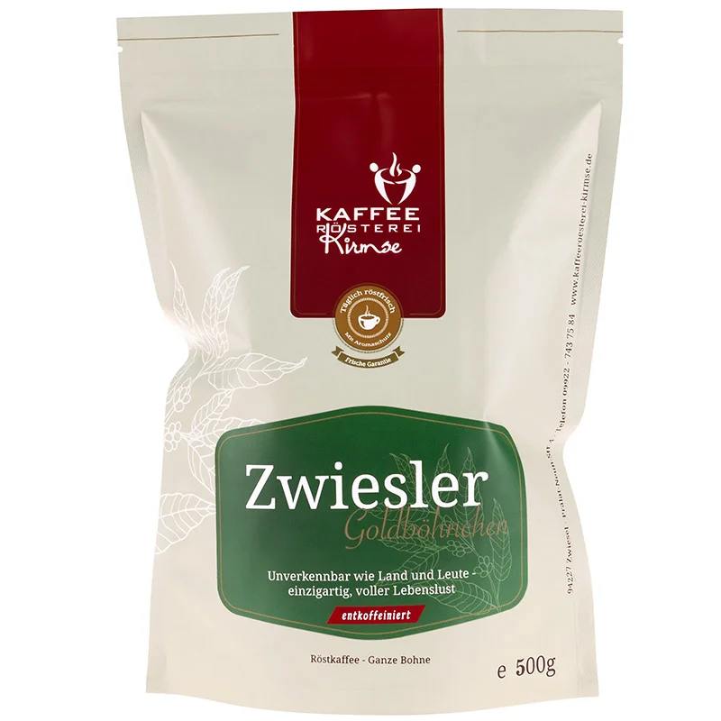 Kaffee Zwiesler Goldböhnchen entkoffeiniert 500g