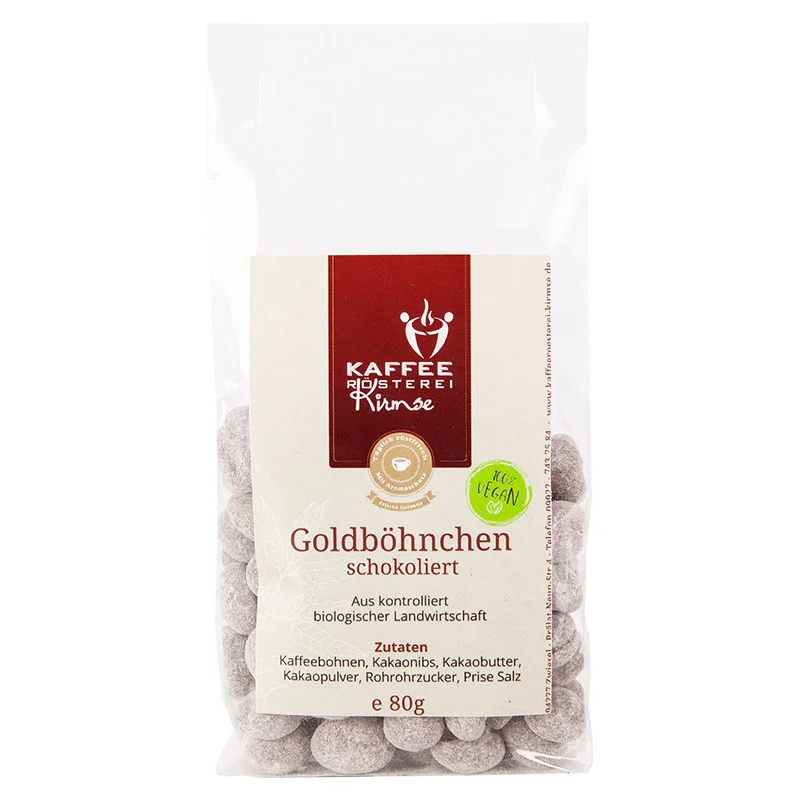 schokolierte Goldböhnchen