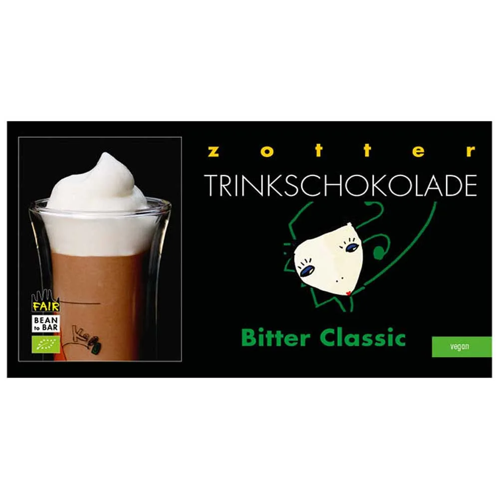 Zotter hořká klasická pitná čokoláda 110g