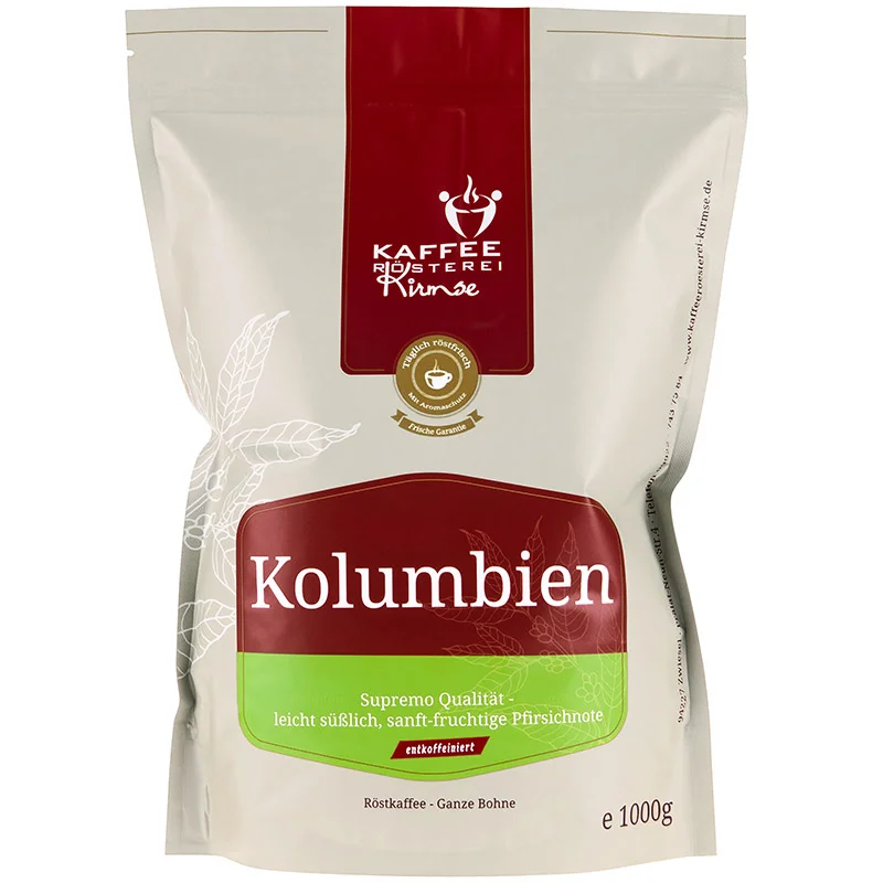 Kaffee Kolumbien entkoffeiniert 1000g